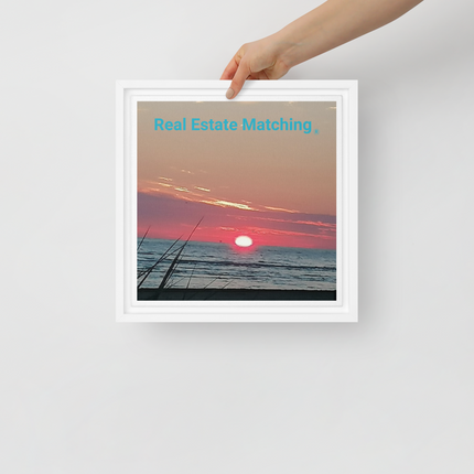 Beutiful Framed canvas with Real Estate Matching Logo