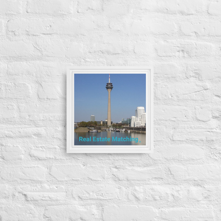 Lovely Sinari Framed canvas with Real Estate Matching Logo