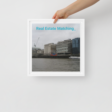 Beautiful Place Framed canvas with Real Estate Matching Logo
