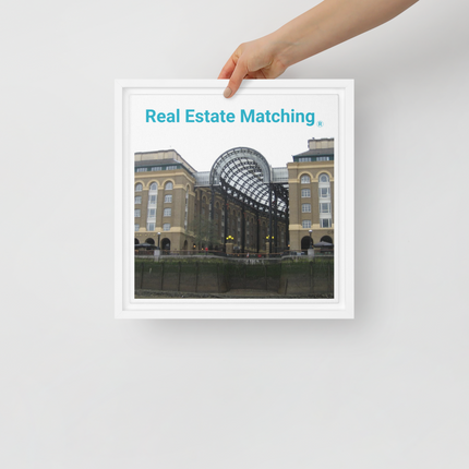 Hay's Galleria Framed canvas with Real Estate Matching Logo