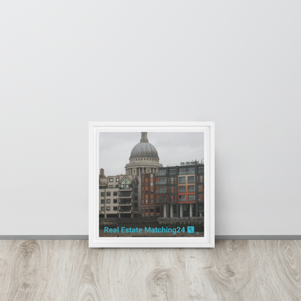 St. Paul's Cathedral Framed canvas with Real Estate Matching24 Logo