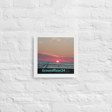 Beutiful Framed canvas with Groundfloor24 Logo