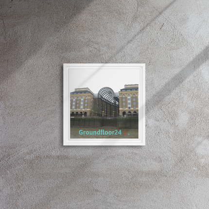 Hay's Galleria Framed canvas with Groundfloor24 Logo