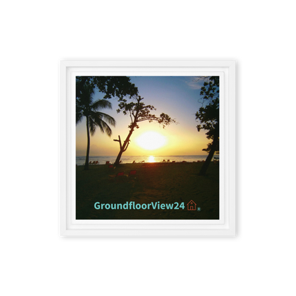 Beautiful Sea View Framed canvas with groundfloorview24 with House Logo