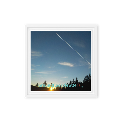 Attractive Sinari Framed canvas with groundfloorview24 with House Logo