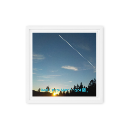 Attractive Sinari Framed canvas with realestatematching24 with key Logo