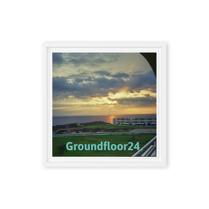 Natural View Framed canvas with Groundfloor24 without House Logo