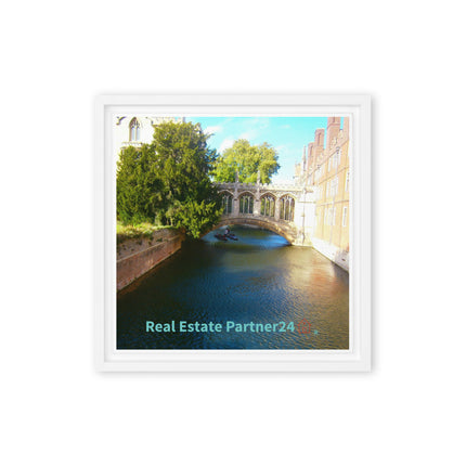 Beautiful Canel Framed canvas with realestatepartner24 with house Logo