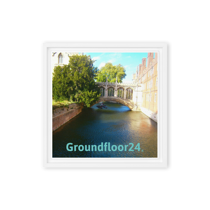 Beautiful Canel Framed canvas with Groundfloor24 without House Logo