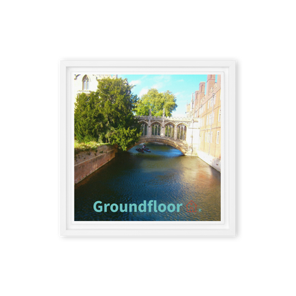 Beautiful Canel Framed canvas with Groundfloor with House Logo