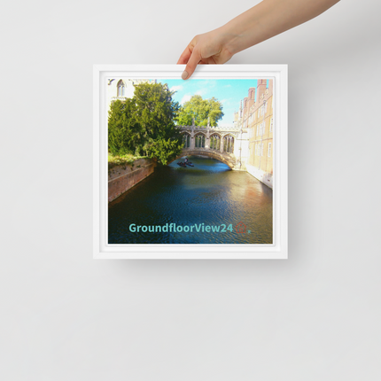 Beautiful Canel Framed canvas with groundfloorview24 with House Logo