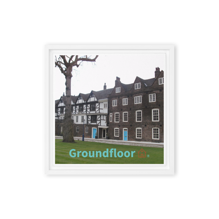 Beautiful Palace Framed canvas with Groundfloor with House Logo