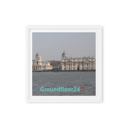 Riverside Beauty Framed canvas with Groundfloor24 with House Logo