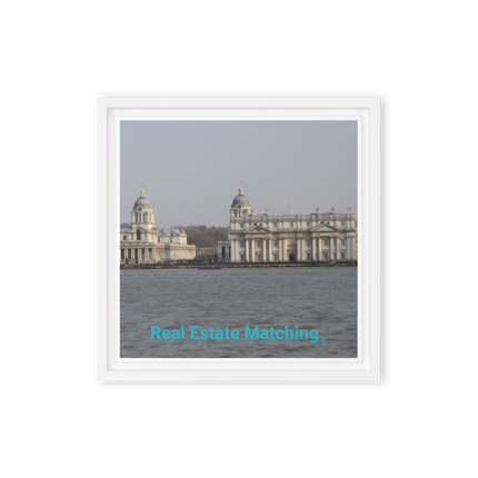Riverside Beauty Framed canvas with realestatematching without key Logo