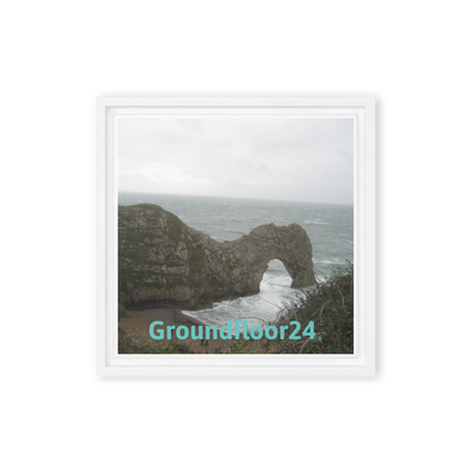Coastal Escape Framed canvas with Groundfloor24 without House Logo