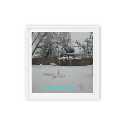 Winter Wonderland Framed canvas with Groundfloor with House Logo