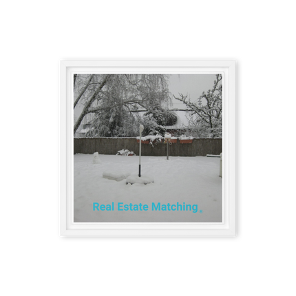 Winter Wonderland Framed canvas with realestatematching without key Logo
