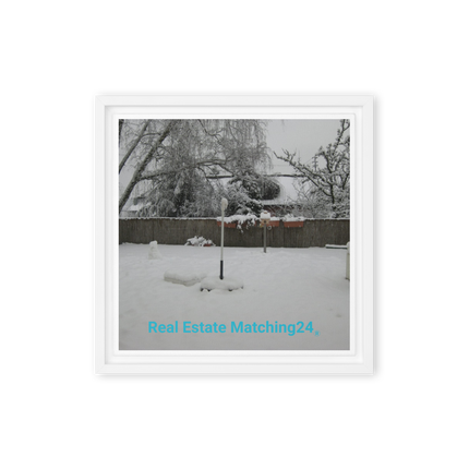 Winter Wonderland Framed canvas with realestatematching24 without key Logo