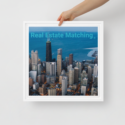 Beutiful Sinari Framed canvas with Real Estate Matching Logo