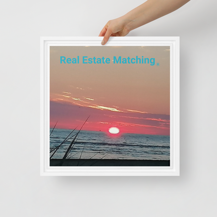 Beutiful Framed canvas with Real Estate Matching Logo