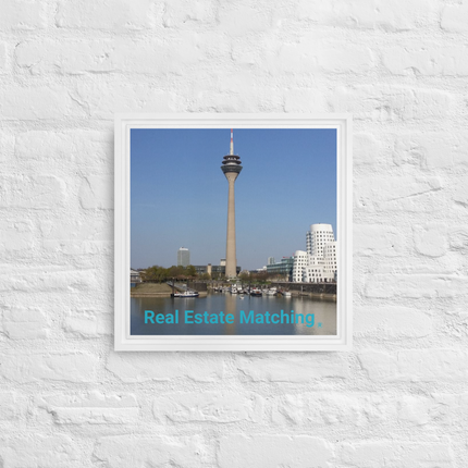 Lovely Sinari Framed canvas with Real Estate Matching Logo