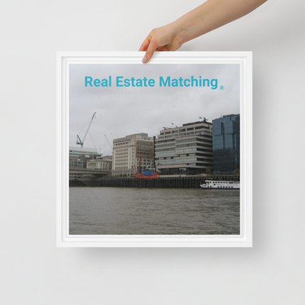 Beautiful Place Framed canvas with Real Estate Matching Logo