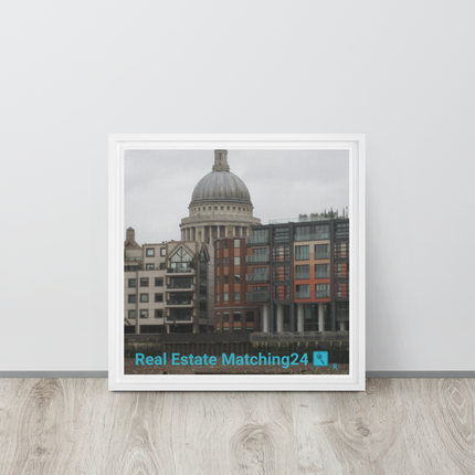 St. Paul's Cathedral Framed canvas with Real Estate Matching24 Logo
