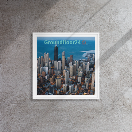 Beutiful Sinari Framed canvas with Groundfloor24 Logo