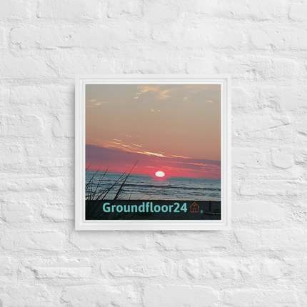 Beutiful Framed canvas with Groundfloor24 Logo