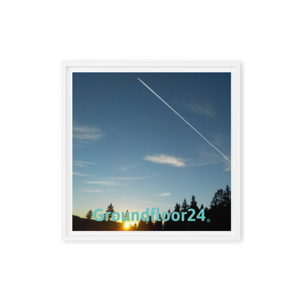 Attractive Sinari Framed canvas with Groundfloor24 without House Logo