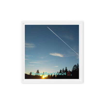 Attractive Sinari Framed canvas with groundfloorview24 with House Logo