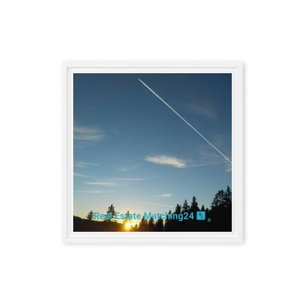 Attractive Sinari Framed canvas with realestatematching24 with key Logo