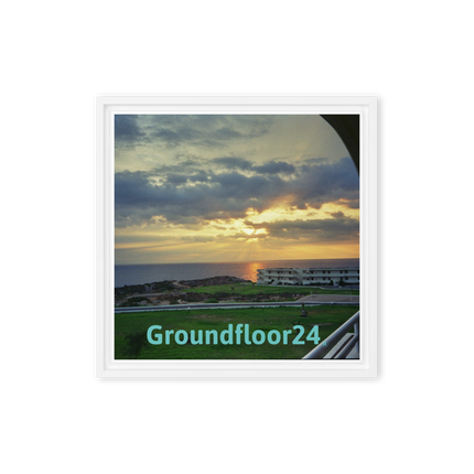 Natural View Framed canvas with Groundfloor24 without House Logo