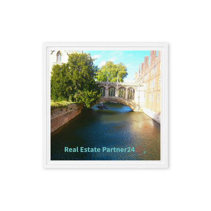 Beautiful Canel Framed canvas with realestatepartner24 with house Logo