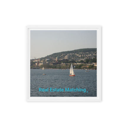 Beautiful River & Hills Sinari Framed canvas with realestatematching without key Logo