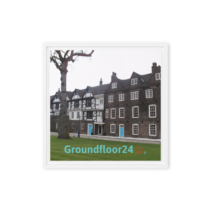 Beautiful Palace Framed canvas with Groundfloor24 with House Logo