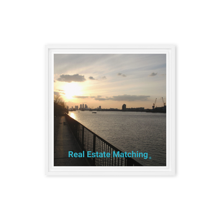 Awesome River View Framed canvas with realestatematching without key Logo