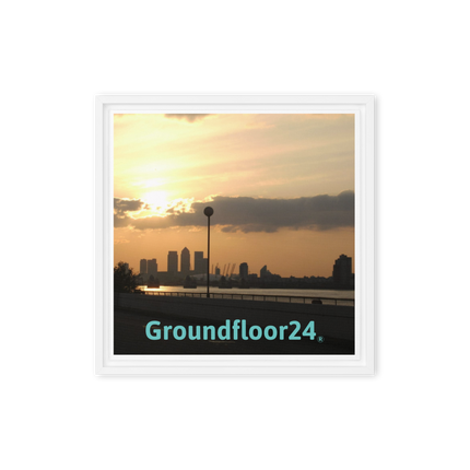 Majestic Sunset Framed canvas with Groundfloor24 without House Logo