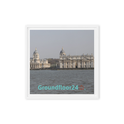 Riverside Beauty Framed canvas with Groundfloor24 with House Logo