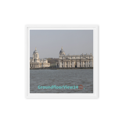 Riverside Beauty Framed canvas with groundfloorview24 with House Logo