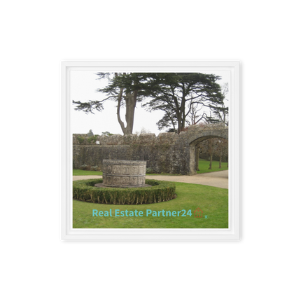 Nature's Wonders Framed canvas with realestatepartner24 with house Logo