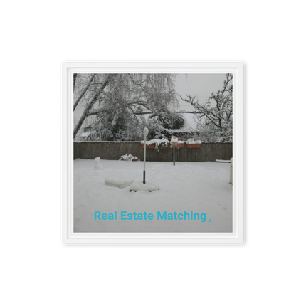 Winter Wonderland Framed canvas with realestatematching without key Logo