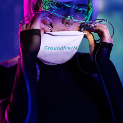 All-over print bandana with Groundfloor24 Logo