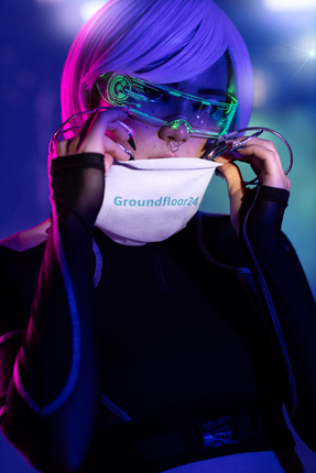All-over print bandana with Groundfloor24 Logo