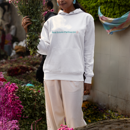 Women’s cropped windbreaker with Real Estate Partner24 Logo
