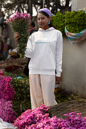 Women’s cropped windbreaker with Real Estate Partner24 Logo
