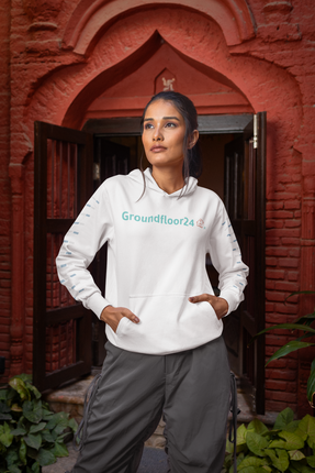 Unisex pullover hoodie with Groundfloor24 Logo