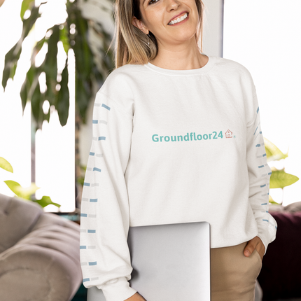 Unisex eco sweatshirt with Groundfloor24 Logo