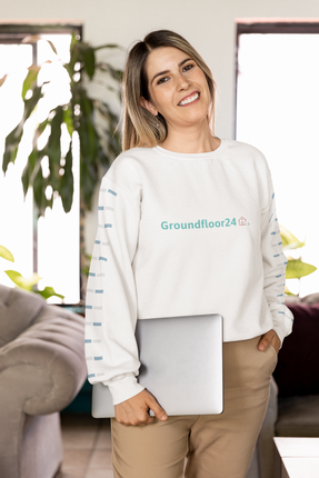 Unisex eco sweatshirt with Groundfloor24 Logo