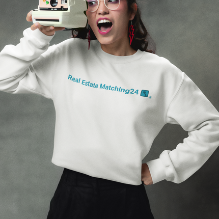 Unisex Premium Sweatshirt with Real Estate Matching24 Logo